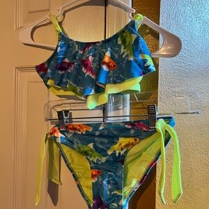 Justice For Girls bikini size 10 top size 10 bottom.
